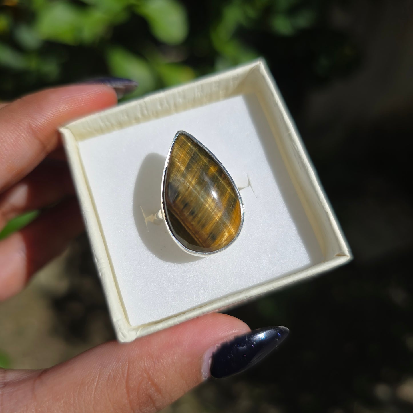 Mixed Tiger's Eye Ring - Size 8