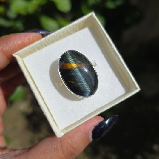 Mixed Tiger's Eye Ring - Size 9