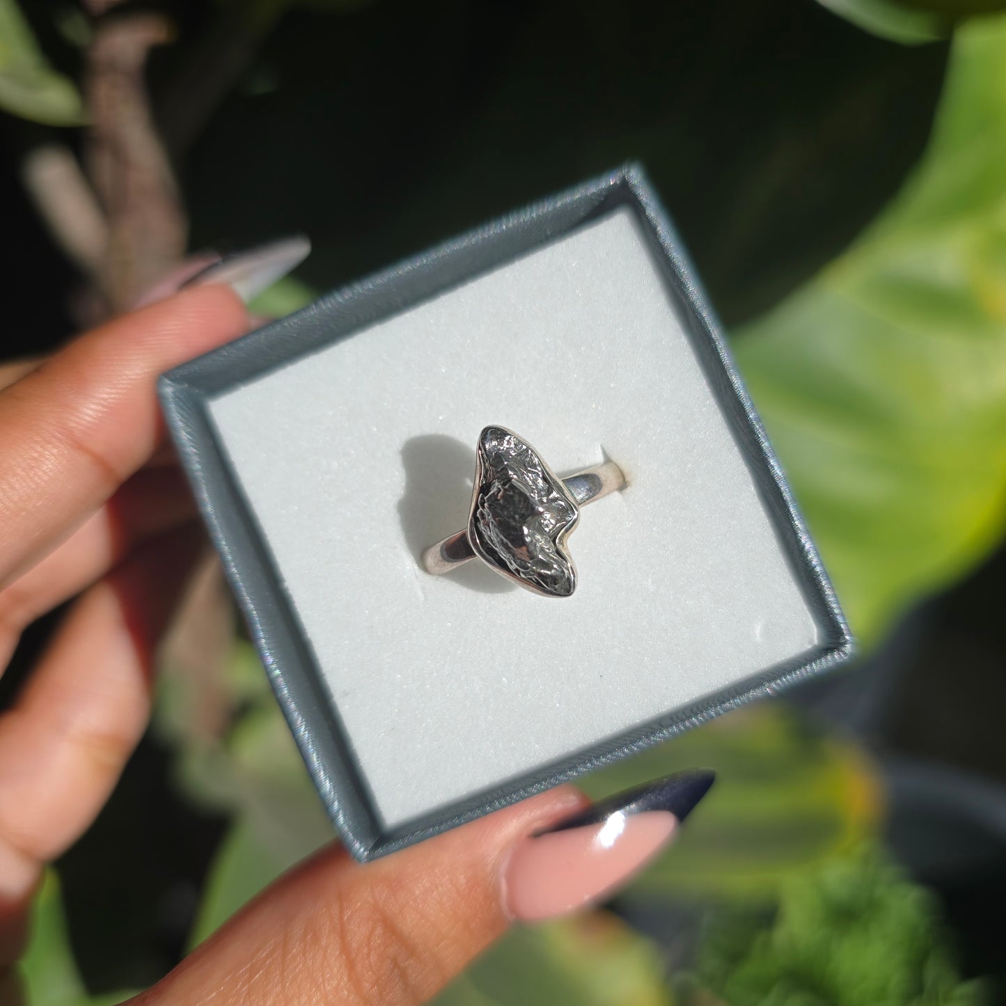 Campo del Cielo (Meteorite) Ring - Size 7.5