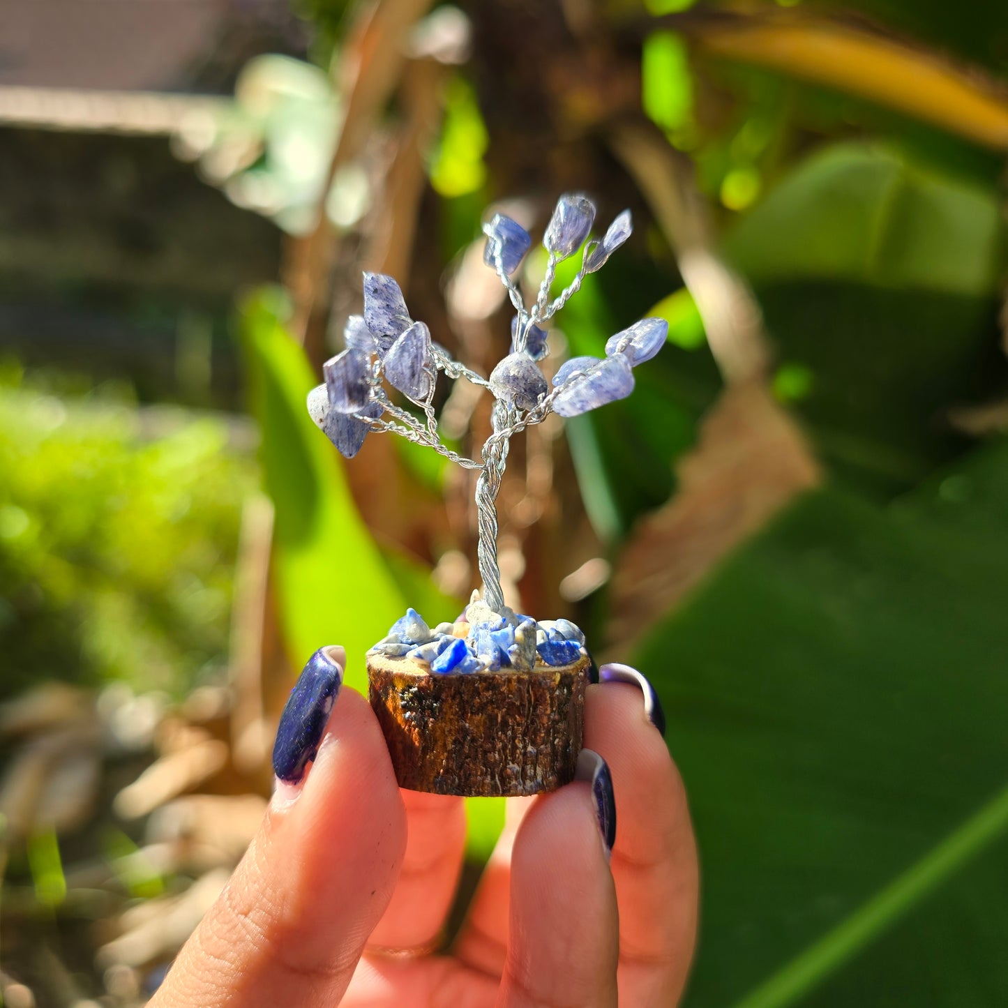 Mini Iolite Chip Tree