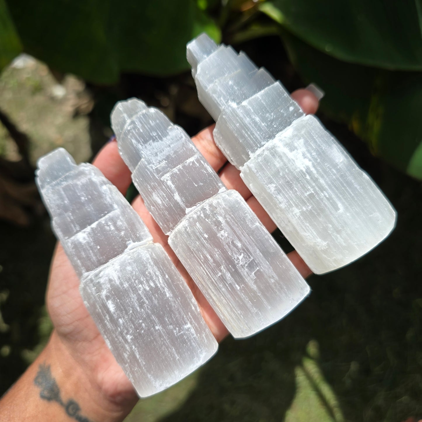 Raw Selenite Gemstone Tower