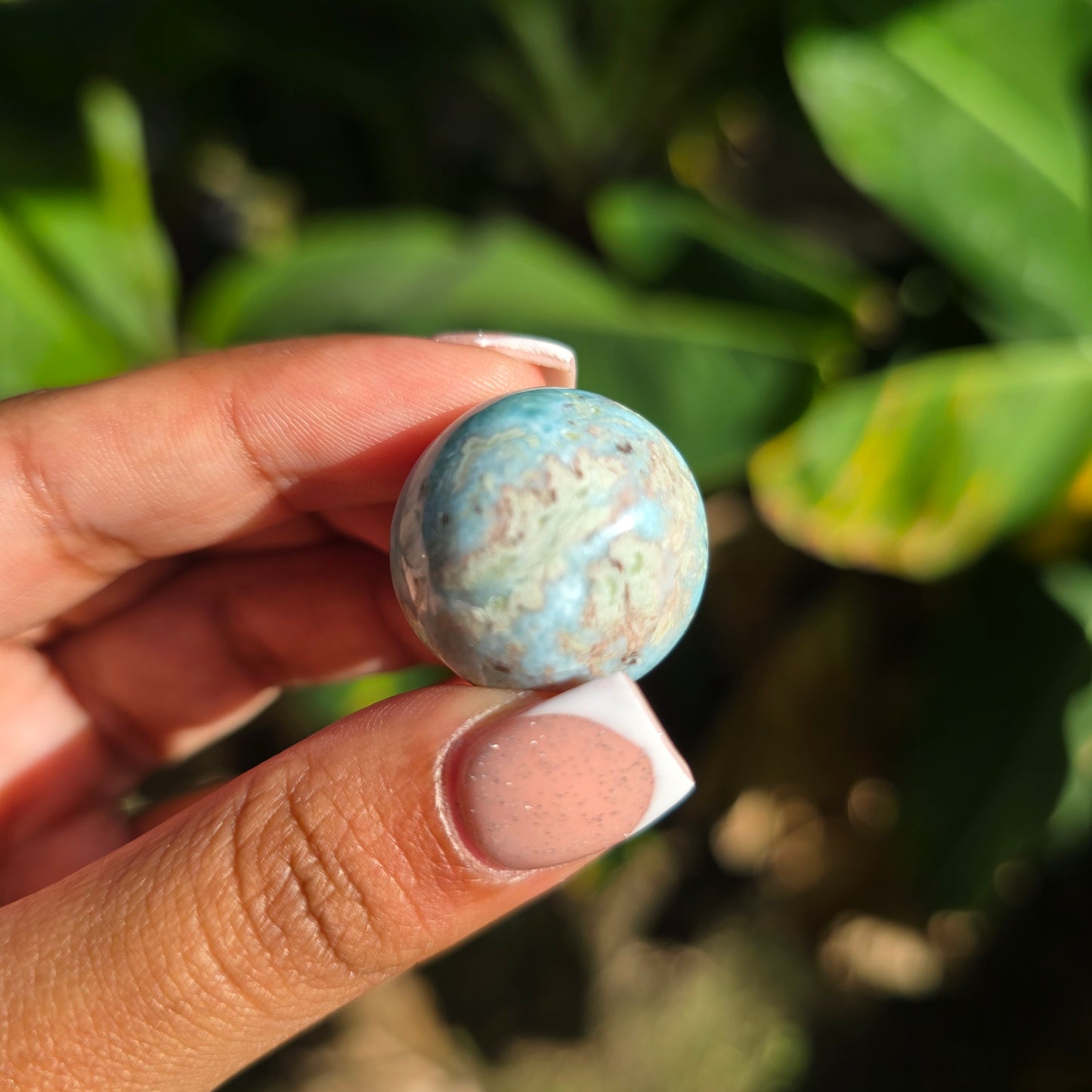 Mini Larimar Gemstone Sphere