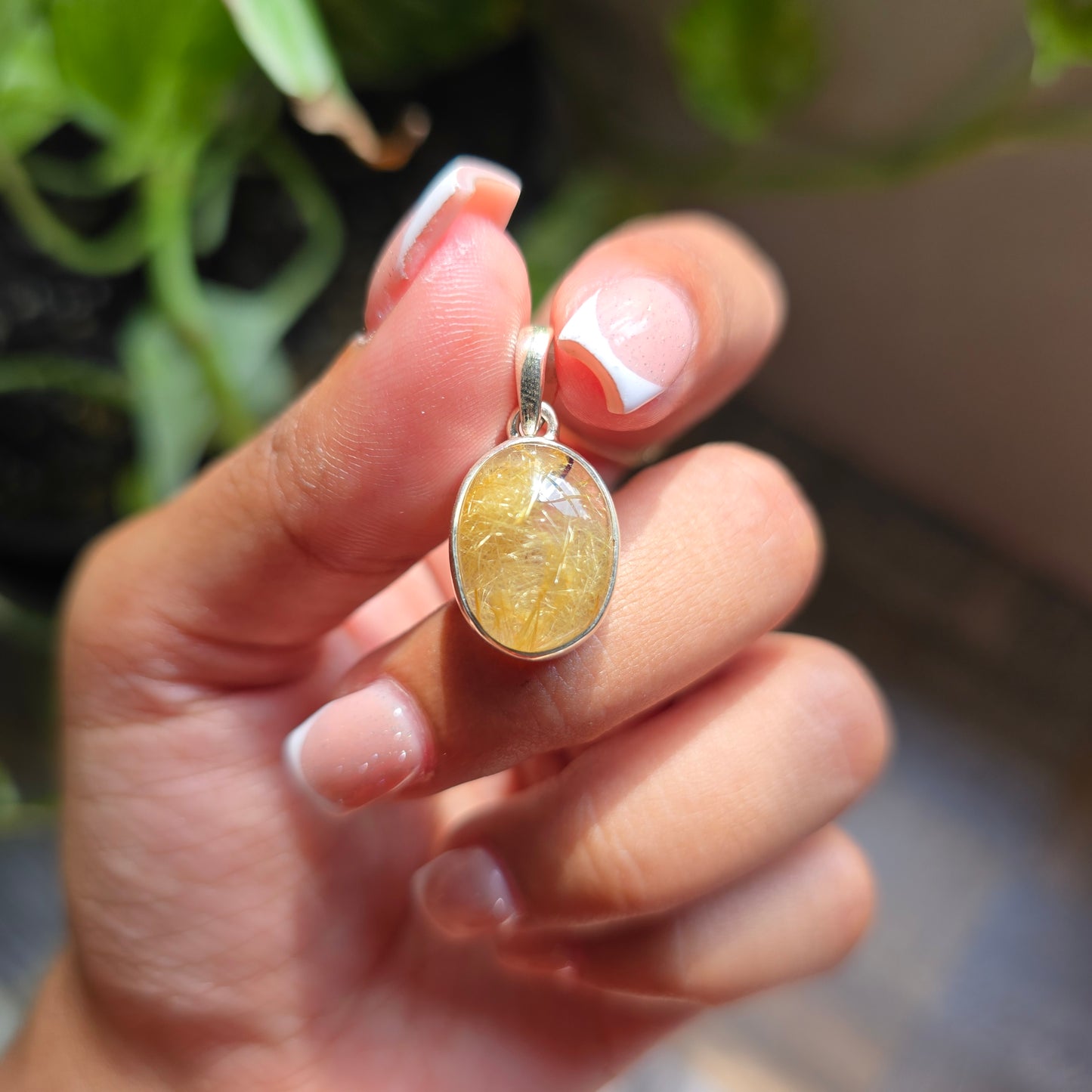 Golden Rutile Quartz Pendant
