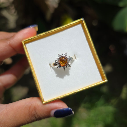 Amber Ring - Size 9