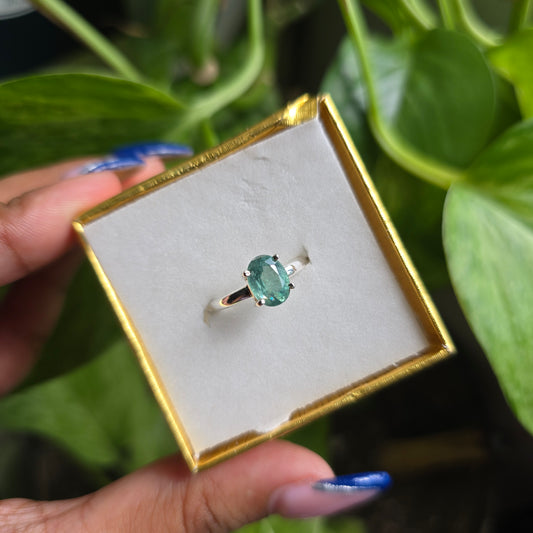 Green Kyanite Ring - Size 5