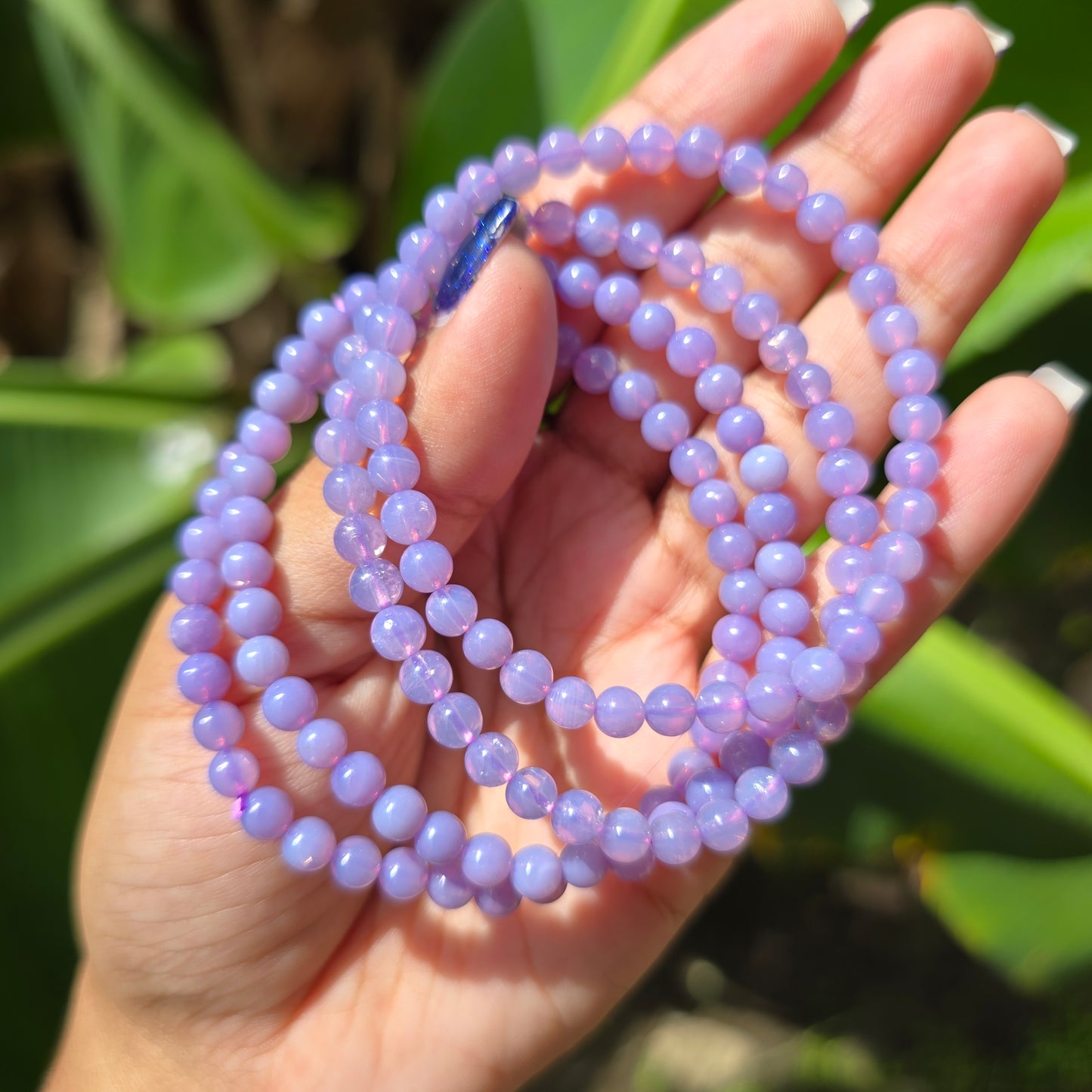 Lavender Moon Quartz Gemstone Bracelet