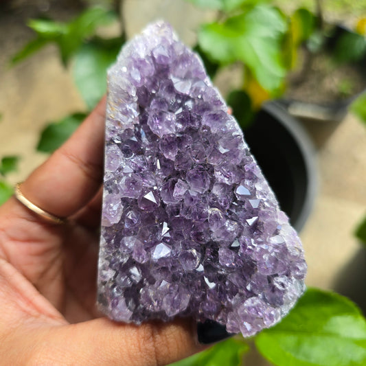 Self-Standing Amethyst Cubase Cluster No 5