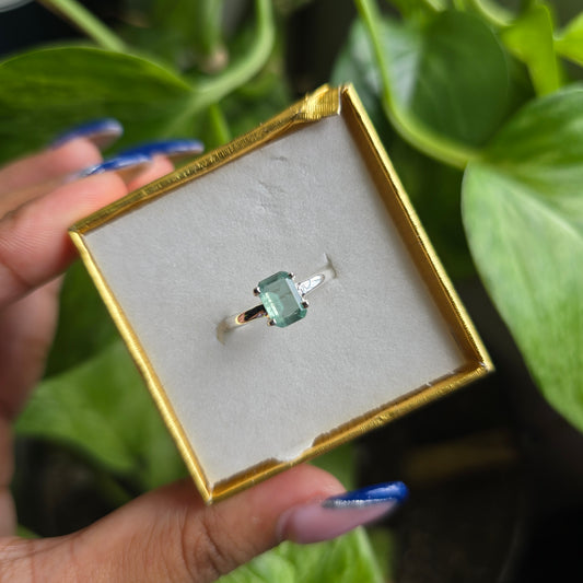 Green Kyanite Ring - Size 7