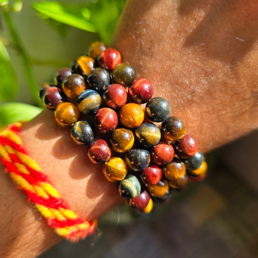 Mixed Tiger's Eye Gemstone Bracelet