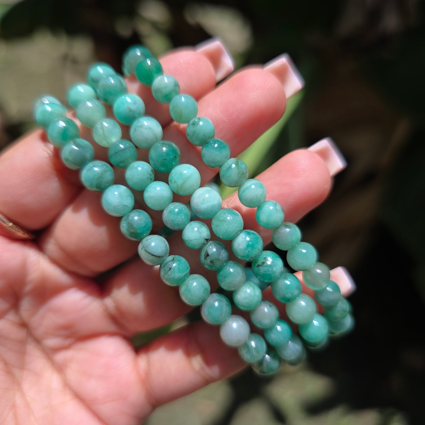 Emerald Gemstone Bracelet