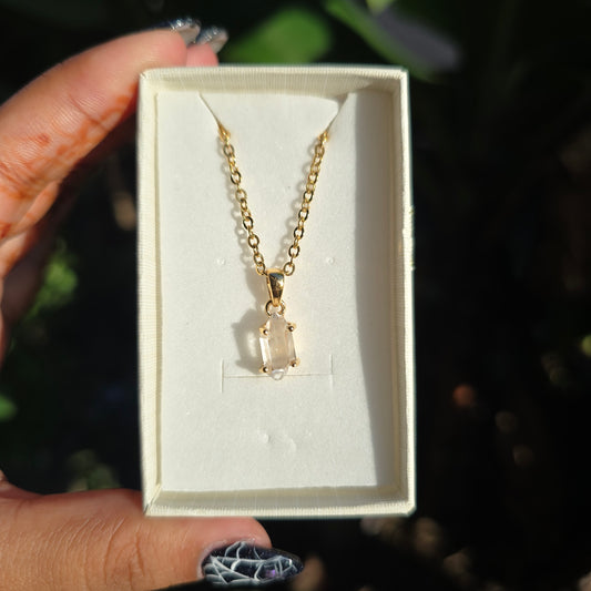 Gold Vermeil Herkimer Diamond Pendant