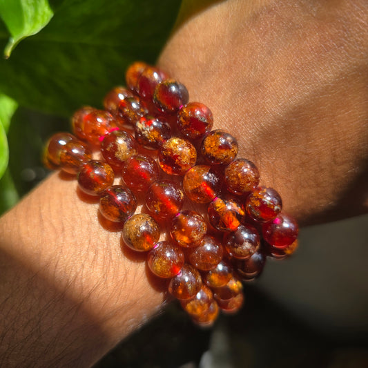 Spessartite Garnet Gemstone Bracelet