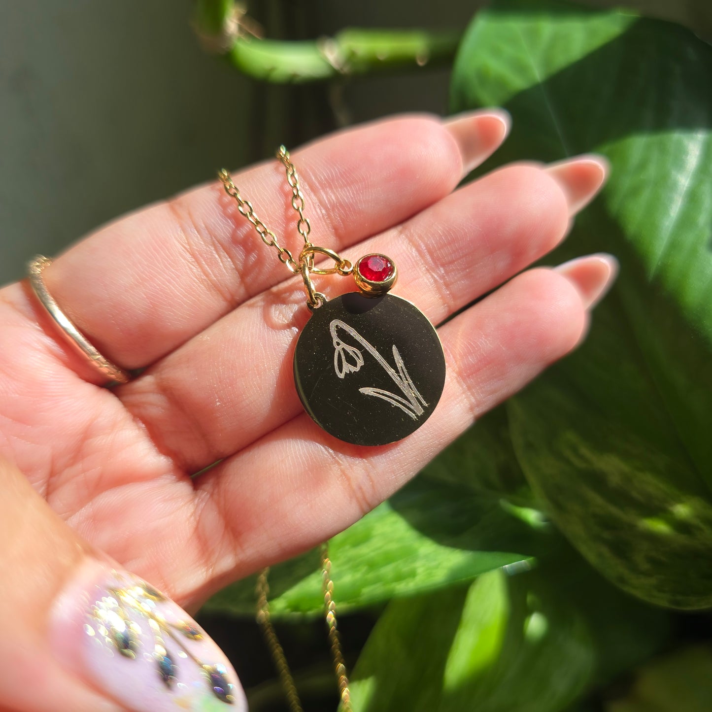 Birth Flower Necklaces