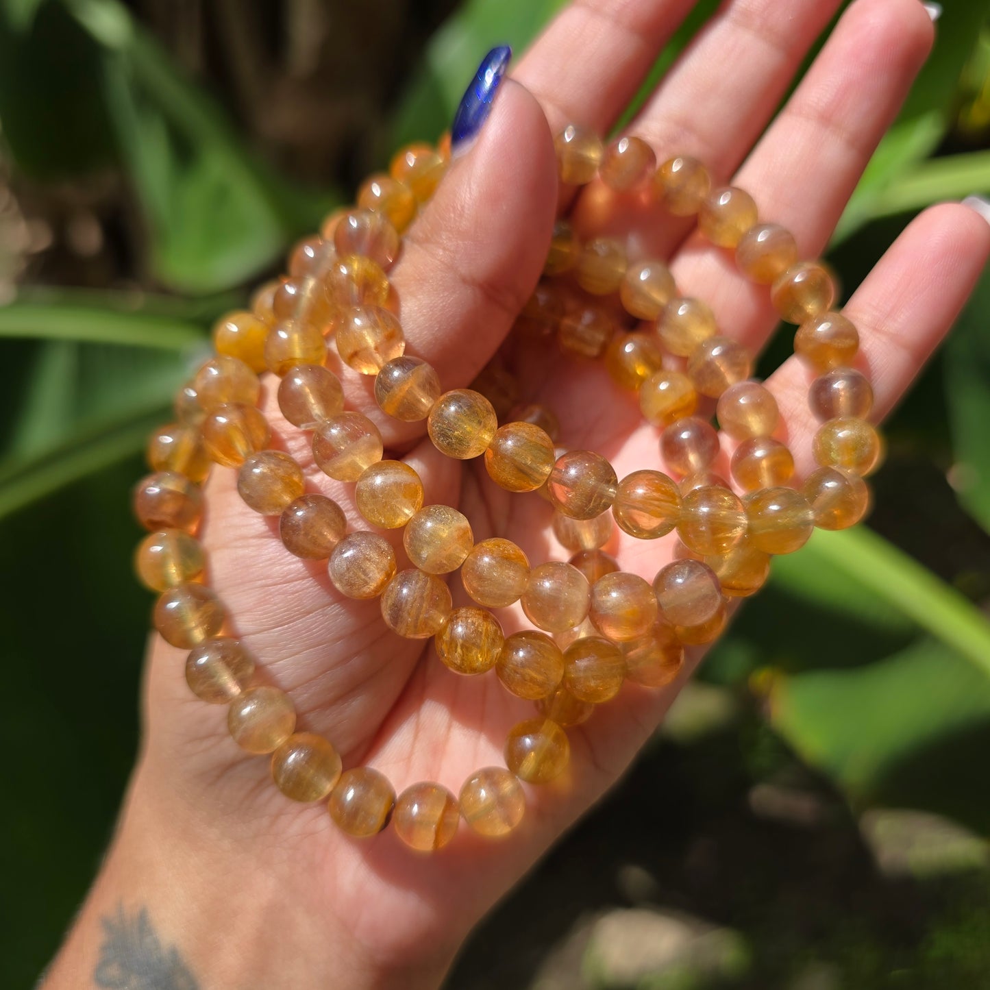 Yellow Fluorite Gemstone Bracelet