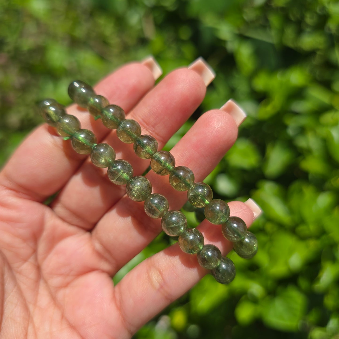 Green Apatite Gemstone Bracelet