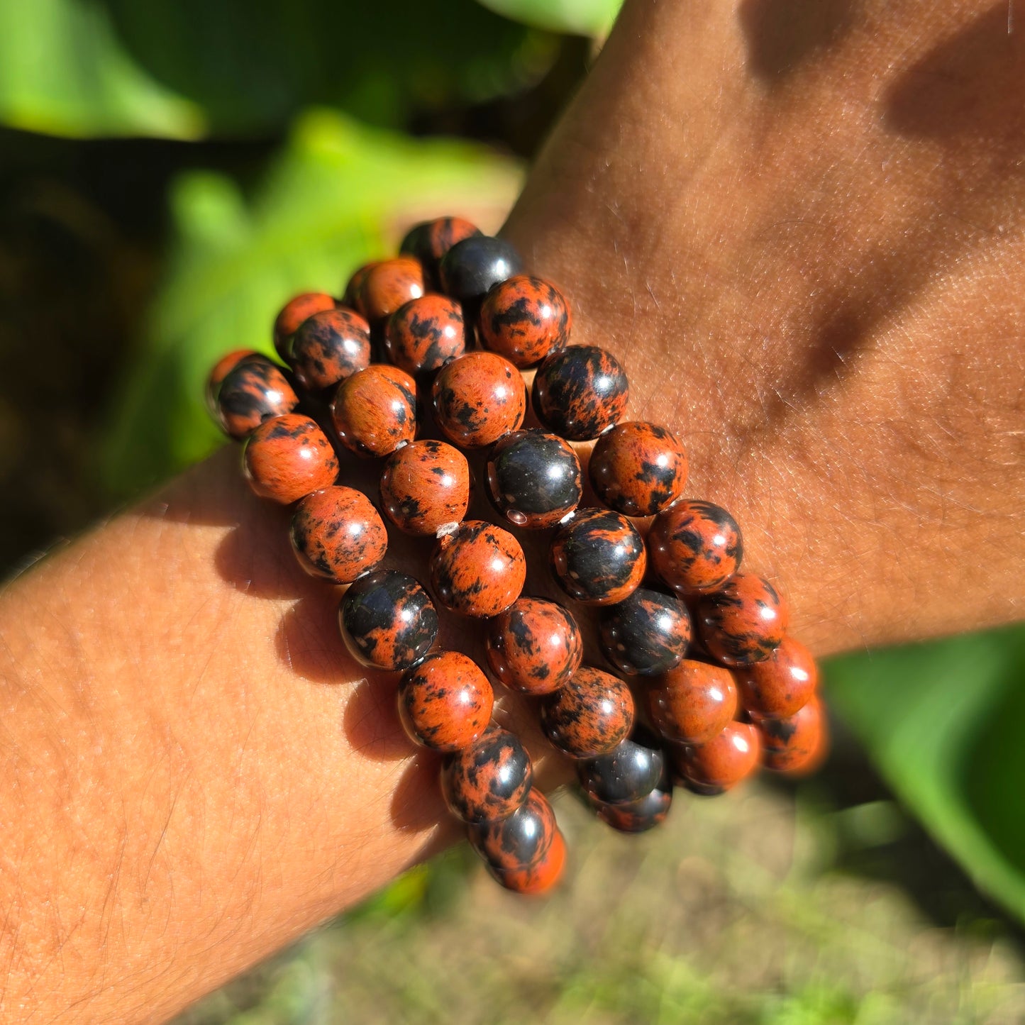 Mahogany Obsidian Gemstone Bracelet