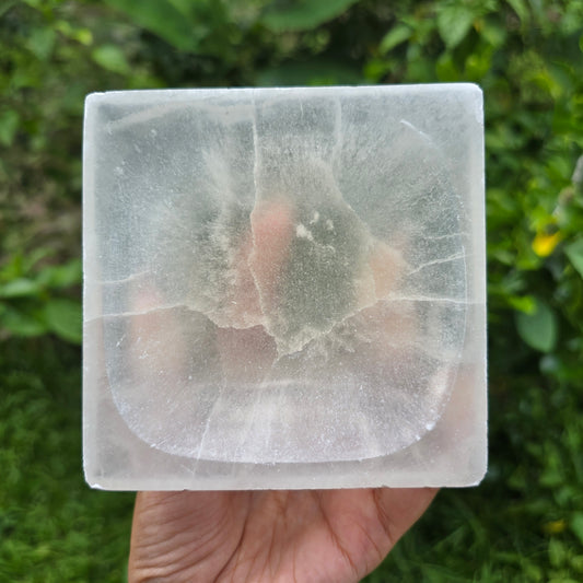 Small Satin Spar Selenite Bowl