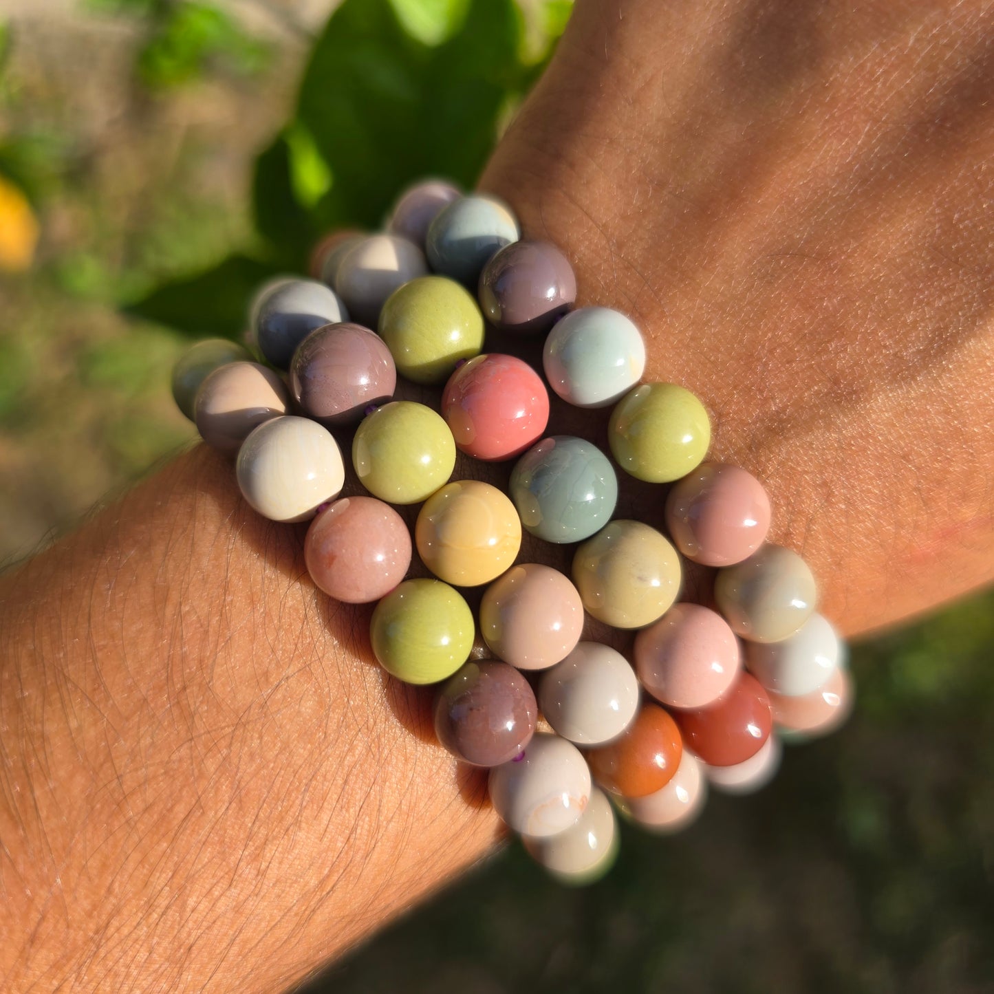 Alashan Agate Gemstone Bracelet