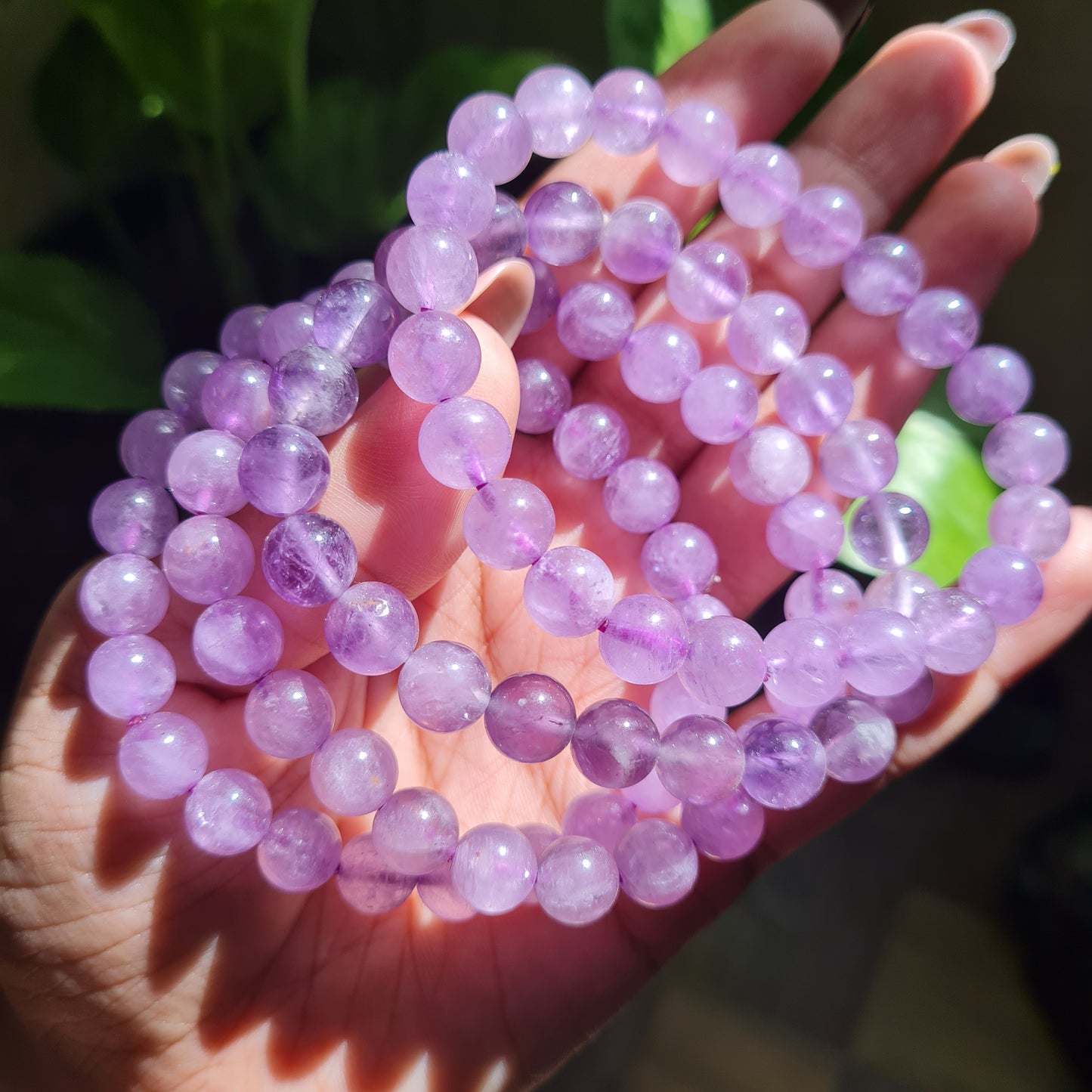 Lavender Amethyst Gemstone Bracelet