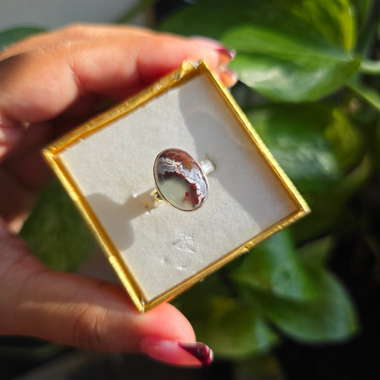 Aquaprase Gemstone Ring - Size 7