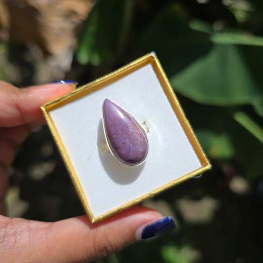 Lavender Jade Ring - Size 5