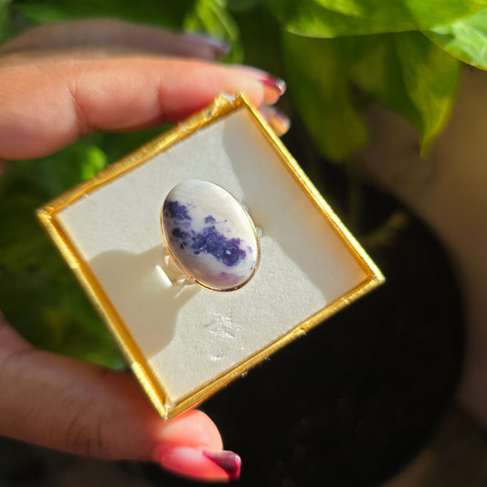 Morado Opal Gemstone Ring - Size 7