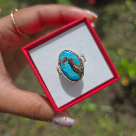 Kingman Turquoise Ring - Size 7