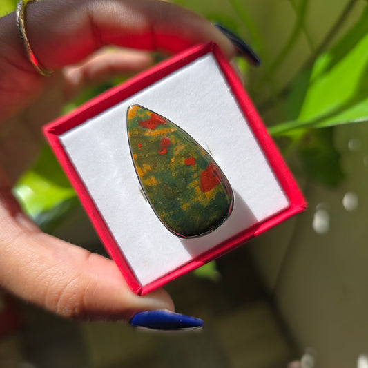 Bloodstone Ring - Size 9