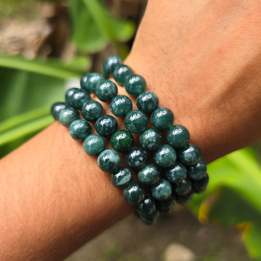 Blue Guatemalan Jade Gemstone Bracelet