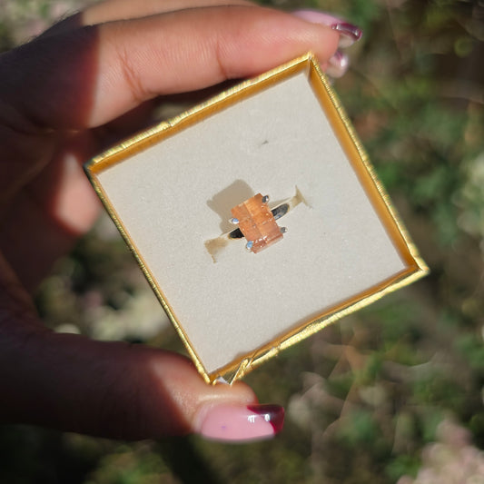 Imperial Topaz Gemstone Ring - Size 5