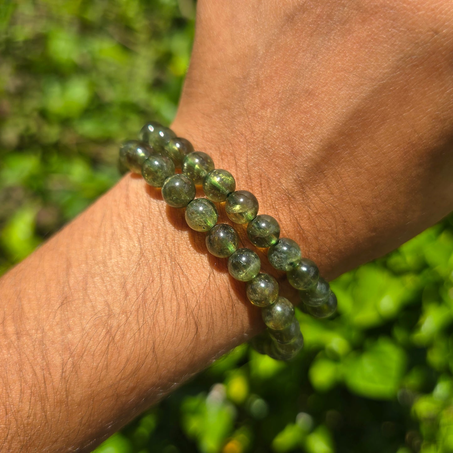 Green Apatite Gemstone Bracelet