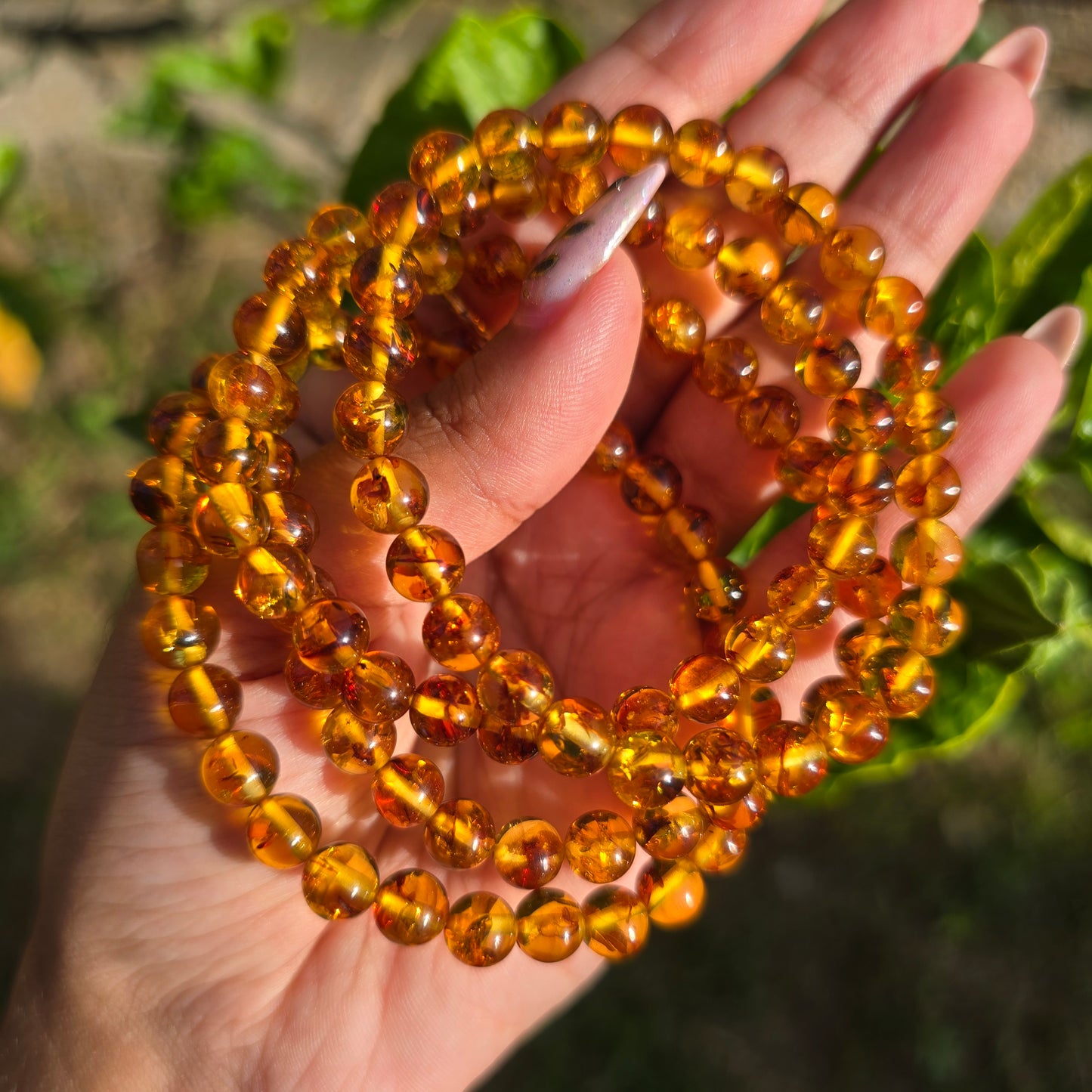 Amber Gemstone Bracelet