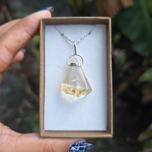 Freeform Citrine Pendant