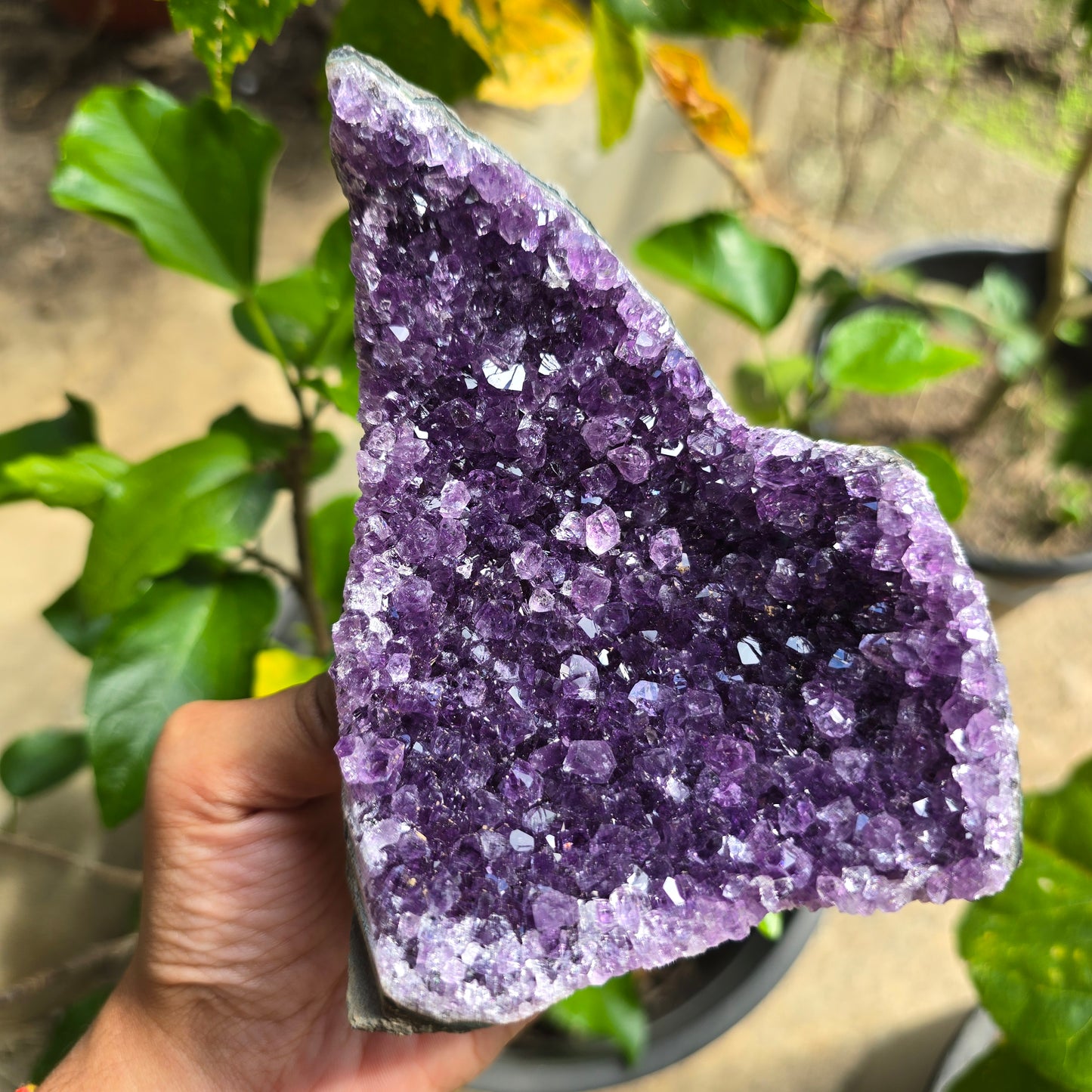 Self-Standing Amethyst Cubase Cluster No 9