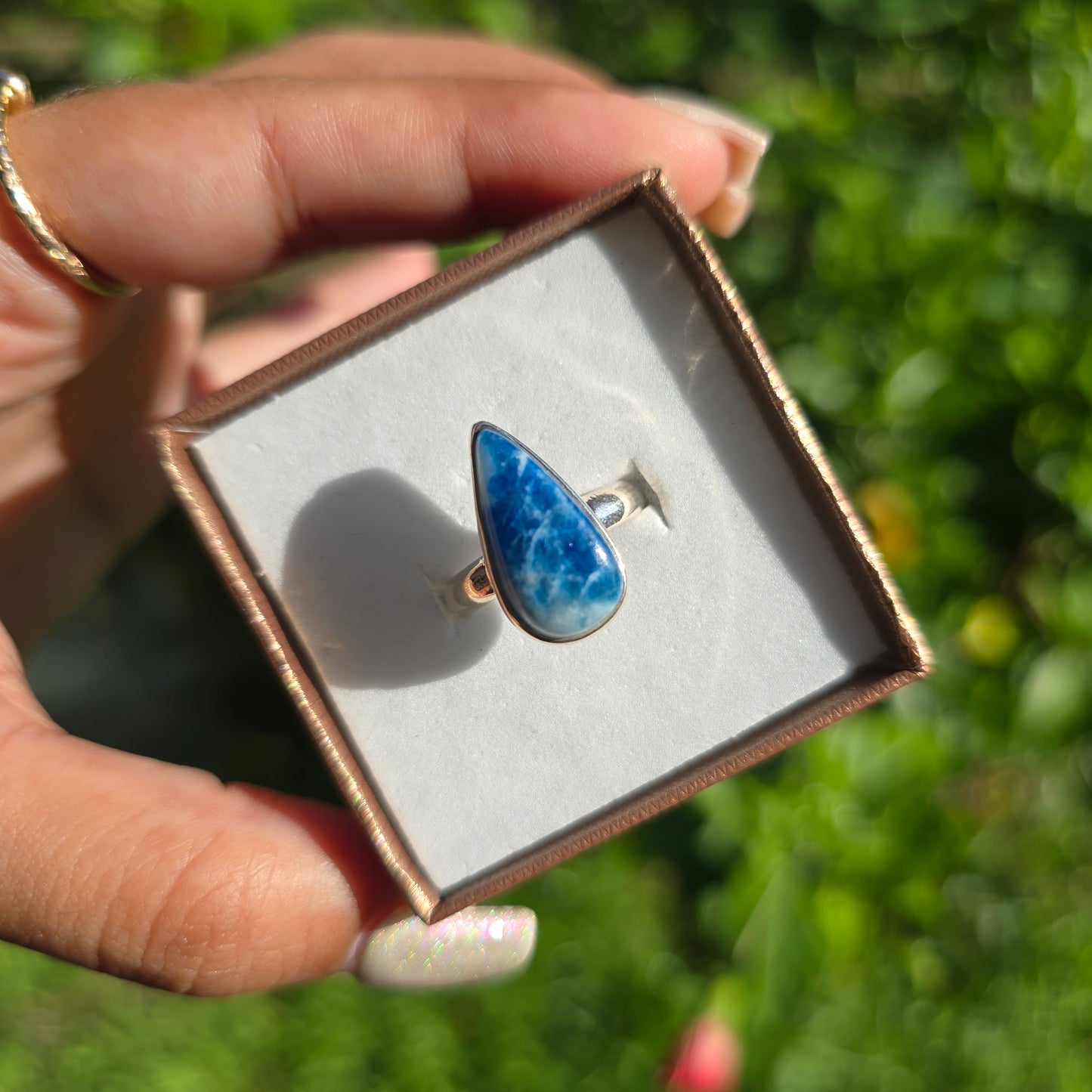 Afghanite Gemstone Ring - Size 6