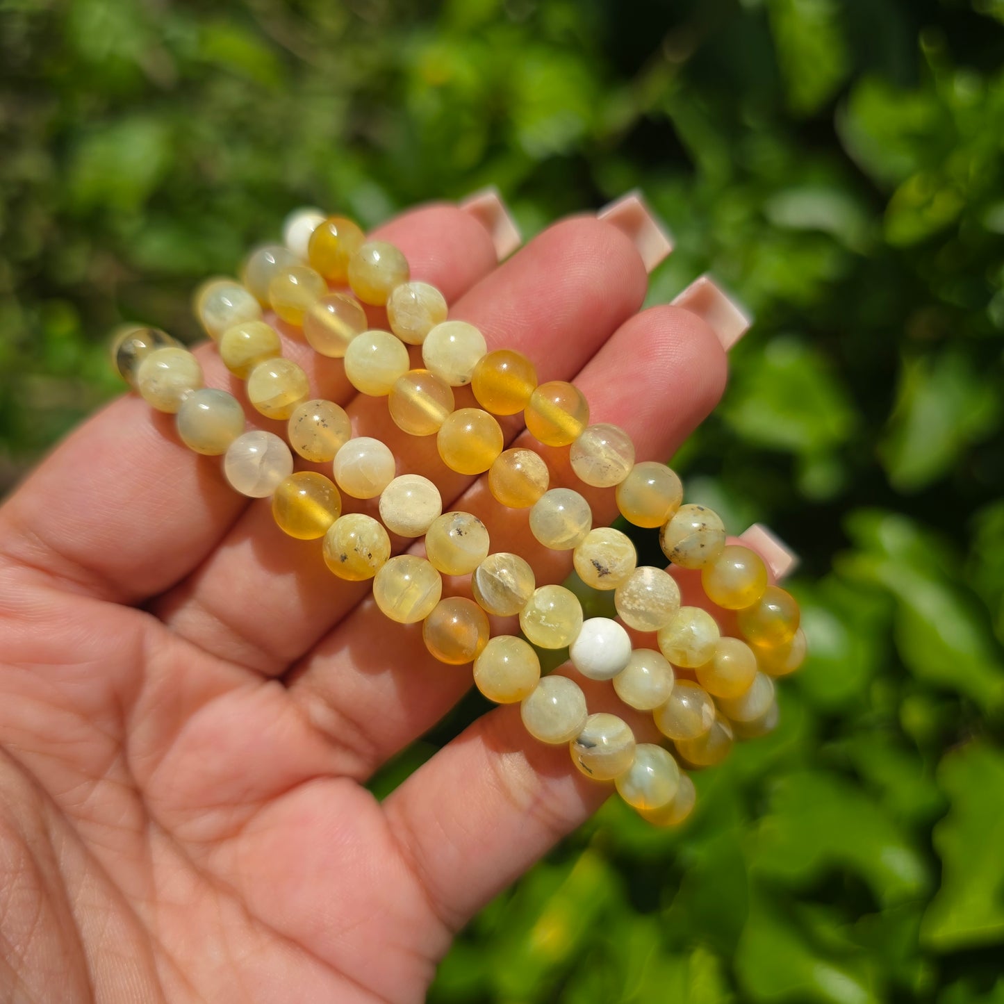 Yellow Opal Gemstone Bracelet