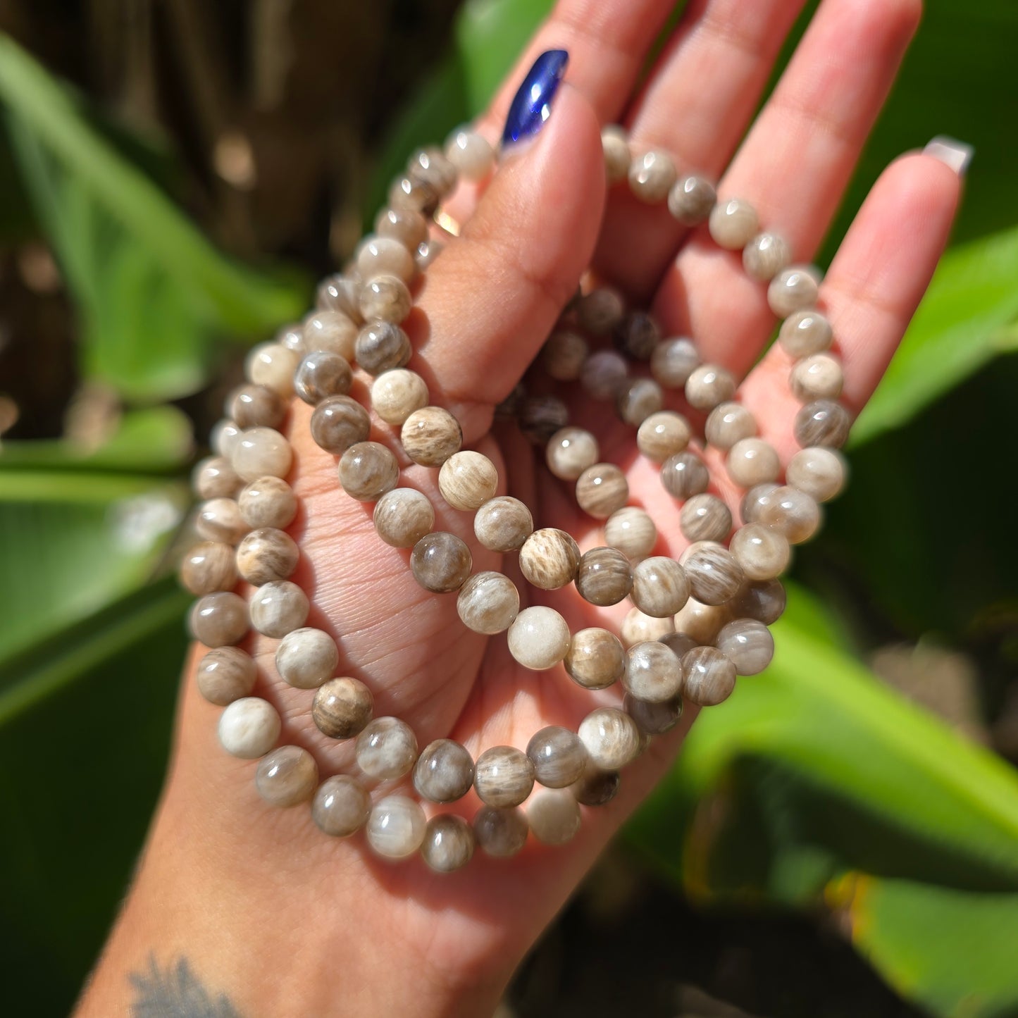 Greenlandic Moonstone Gemstone Bracelet