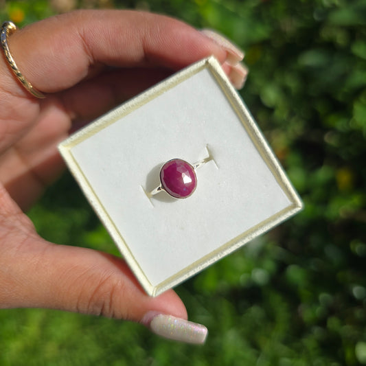 Ruby Gemstone Ring - Size 6