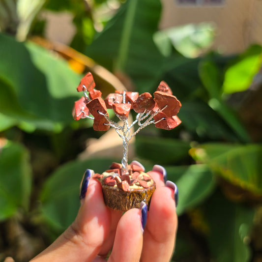 Mini Red Jasper Chip Tree