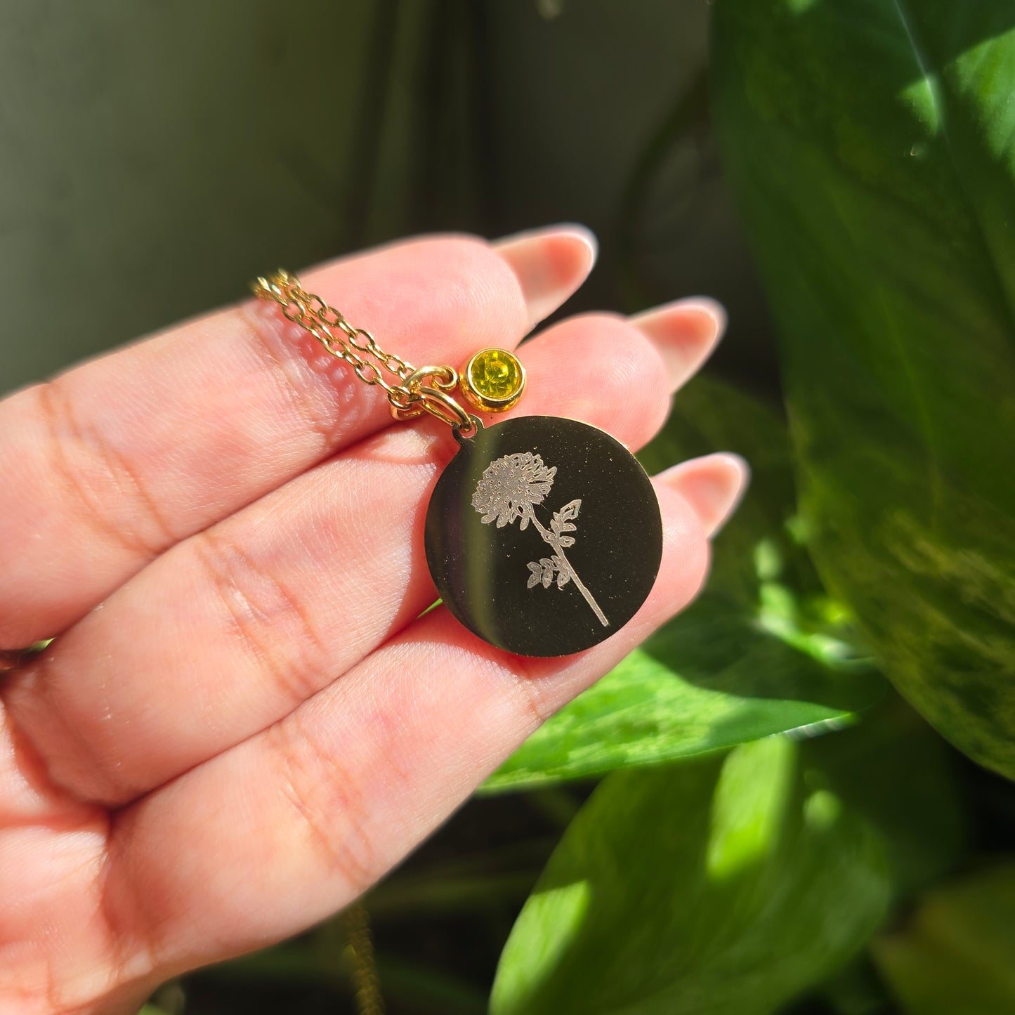 Birth Flower Necklaces