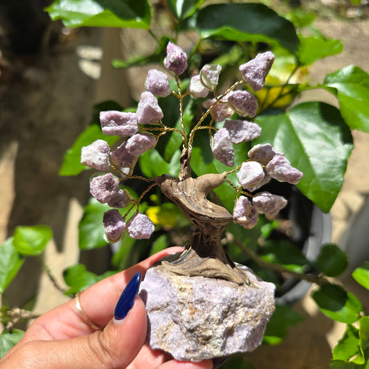 Lepidolite Gemstone Tree
