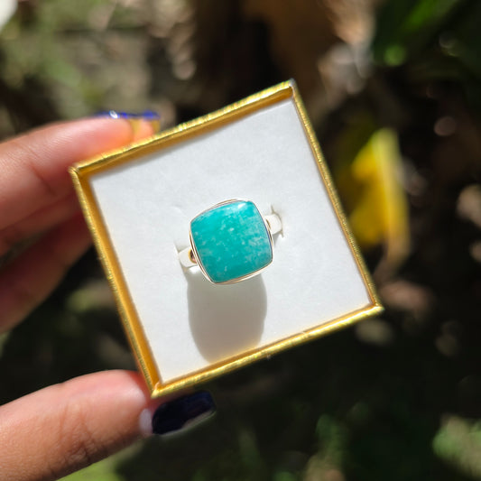Amazonite Ring - Size 9