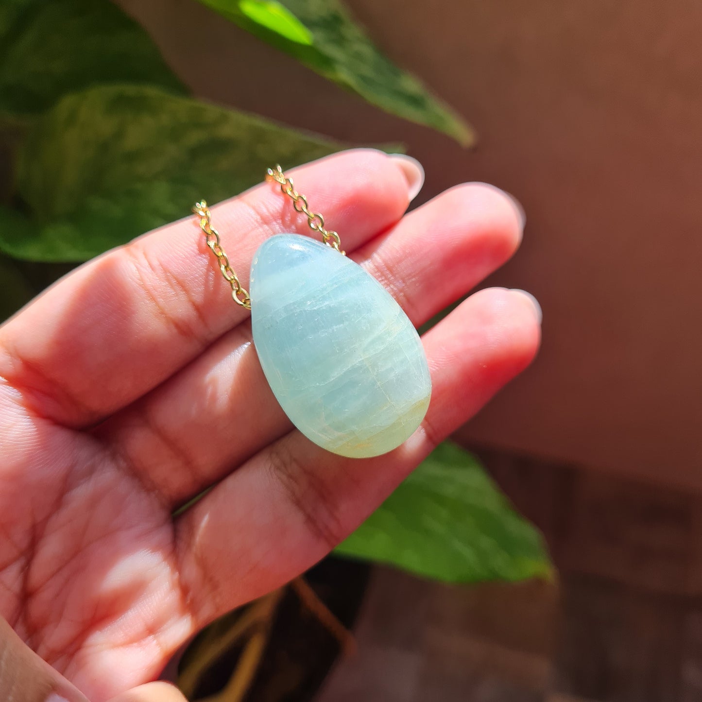 Aquamarine Nugget Necklace