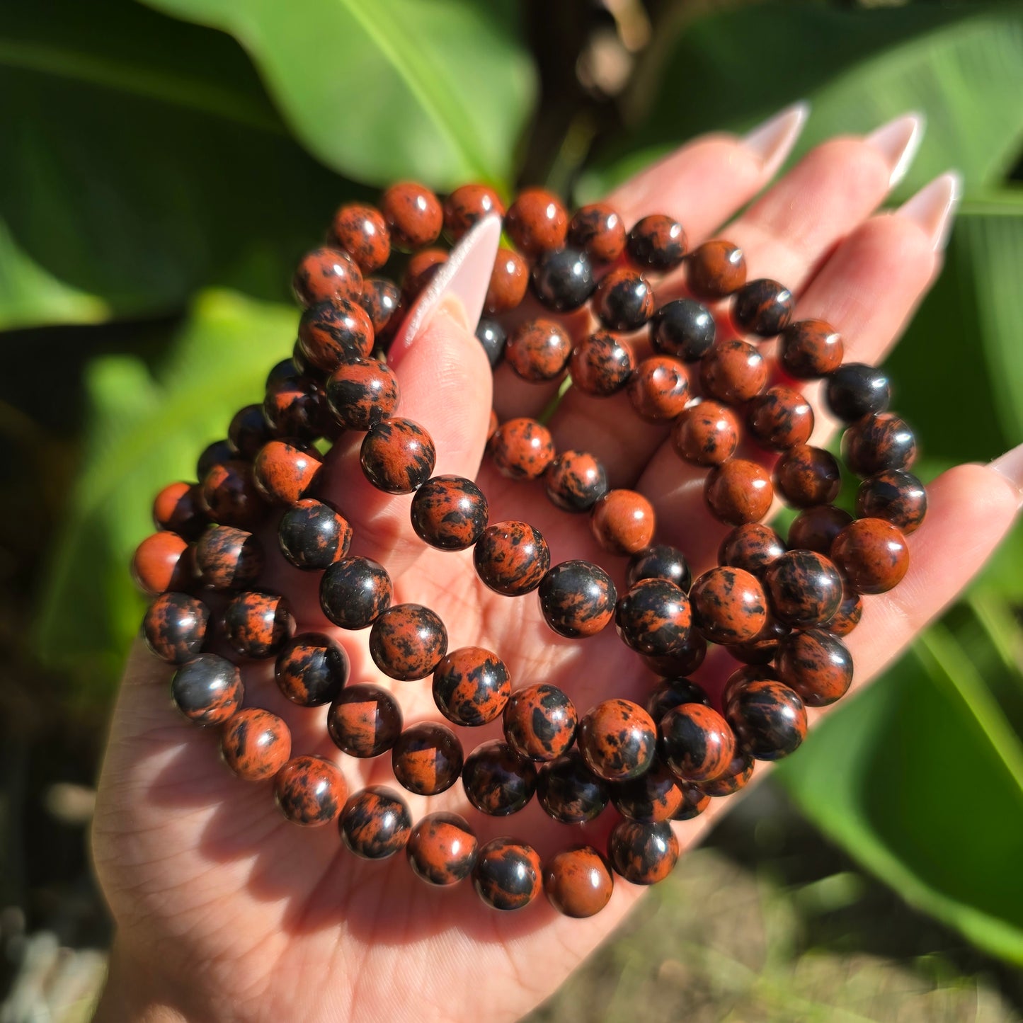 Mahogany Obsidian Gemstone Bracelet