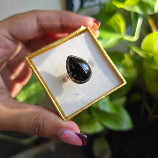 Onyx Gemstone Ring - Size 10