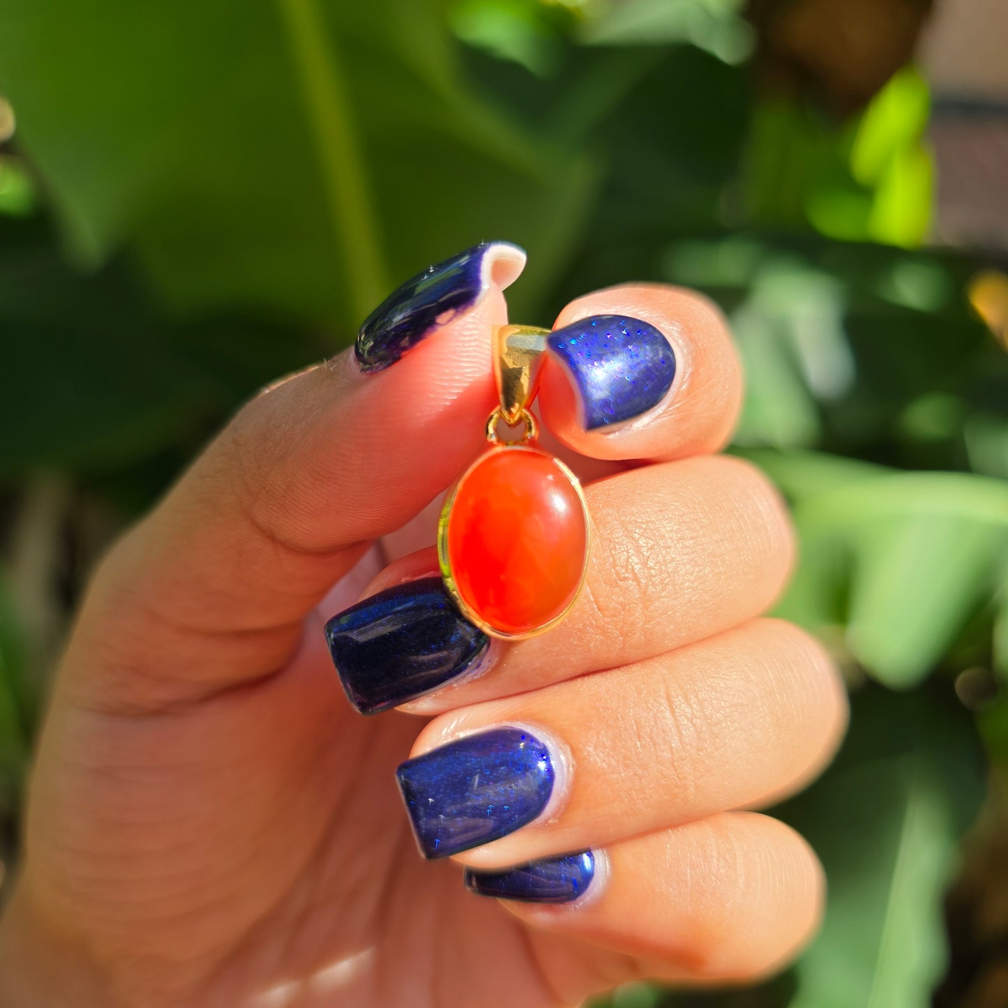 Gold Vermeil Carnelian Pendant