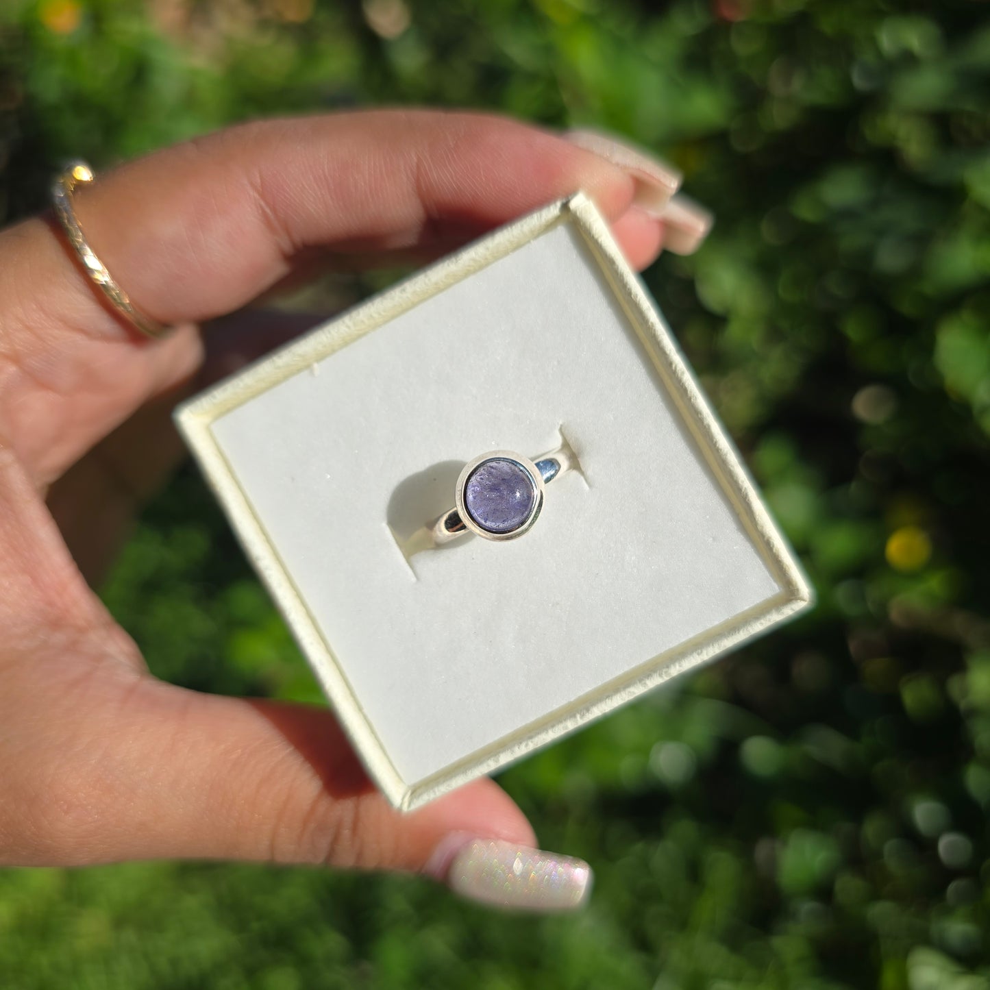 Tanzanite Gemstone Ring - Size 6