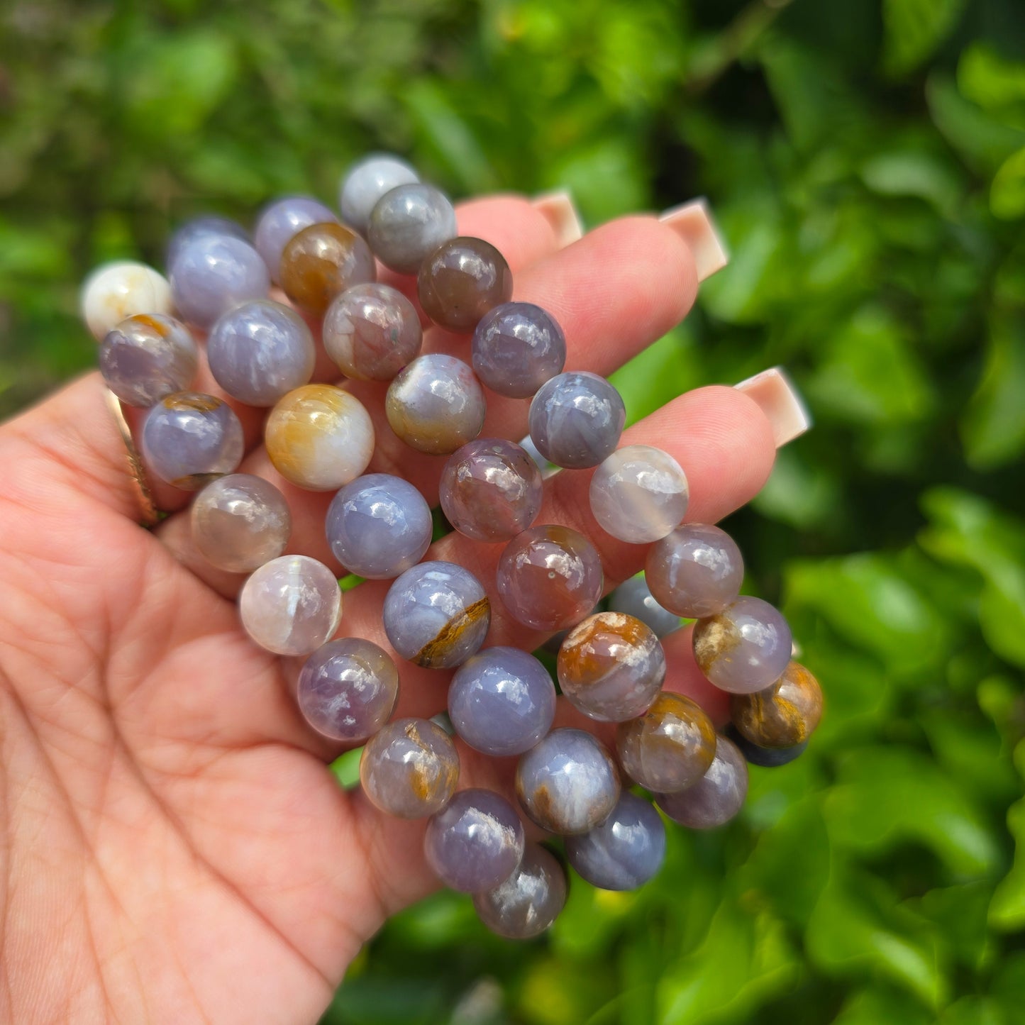 Blue Chalcedony Gemstone Bracelet