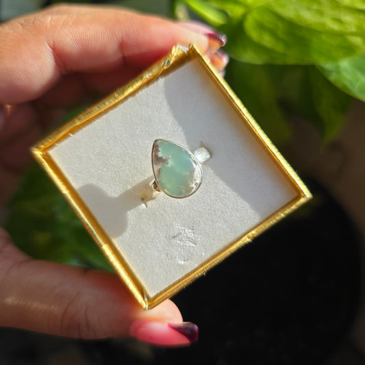 Aquaprase Gemstone Ring - Size 6