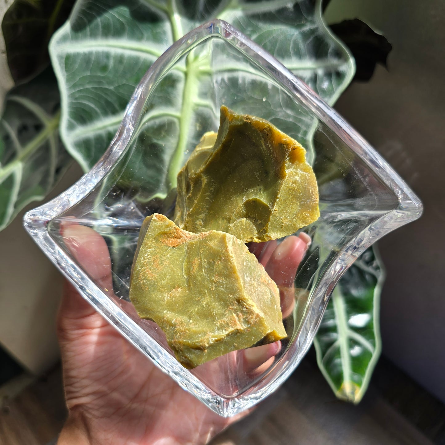 Raw Madagascan Green Opal Gemstone Chunk